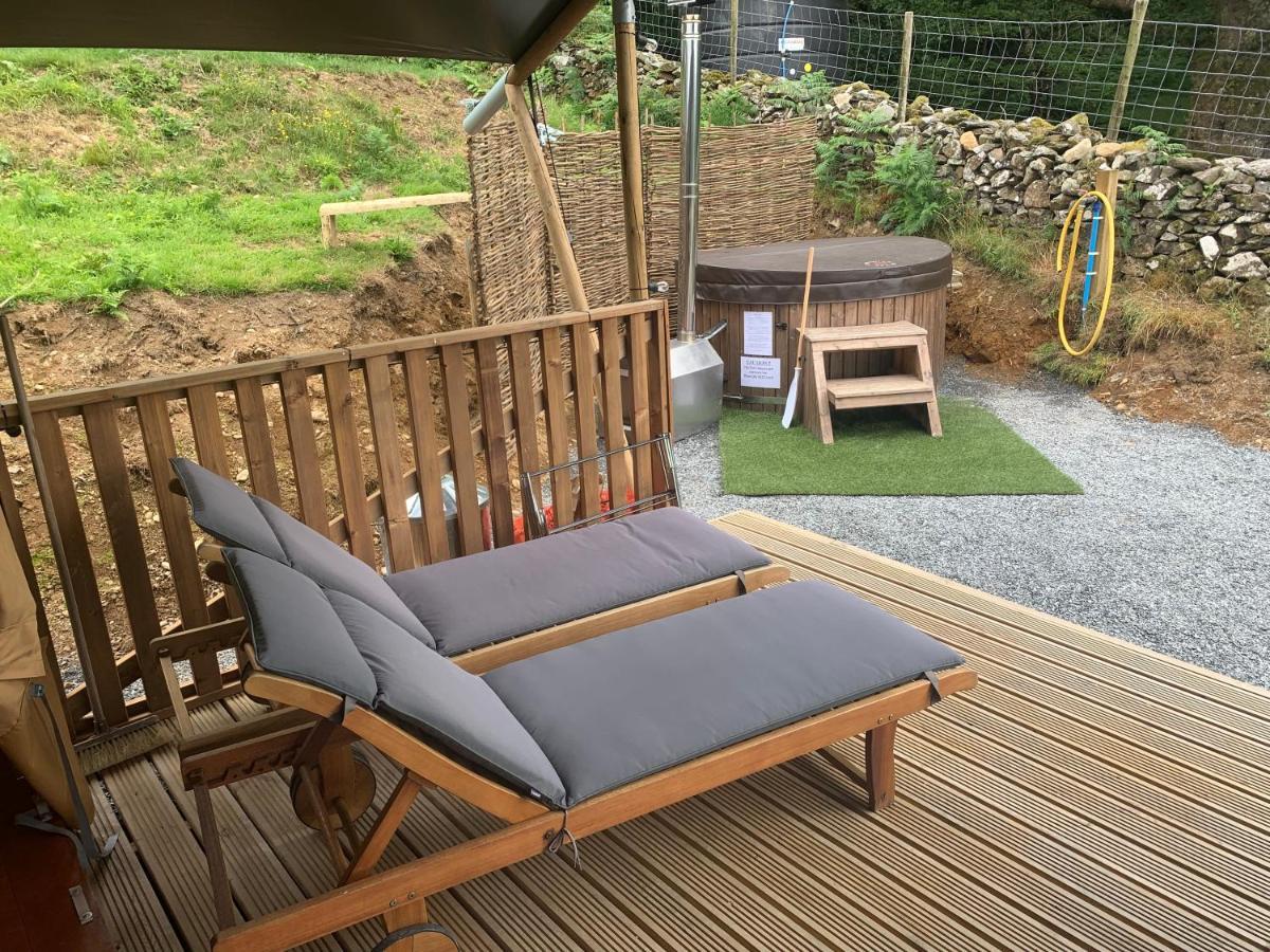 Mountain View Safari Tent With Hot Tub In The Heart Of Snowdonia Dolgellau Bagian luar foto