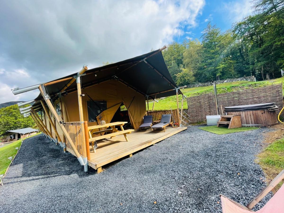 Mountain View Safari Tent With Hot Tub In The Heart Of Snowdonia Dolgellau Bagian luar foto